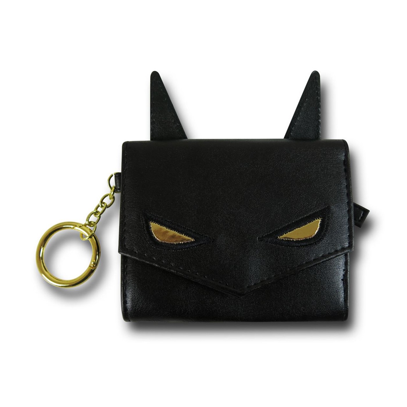 Batman Ears Women's Mini Trifold Wallet w/Keyring