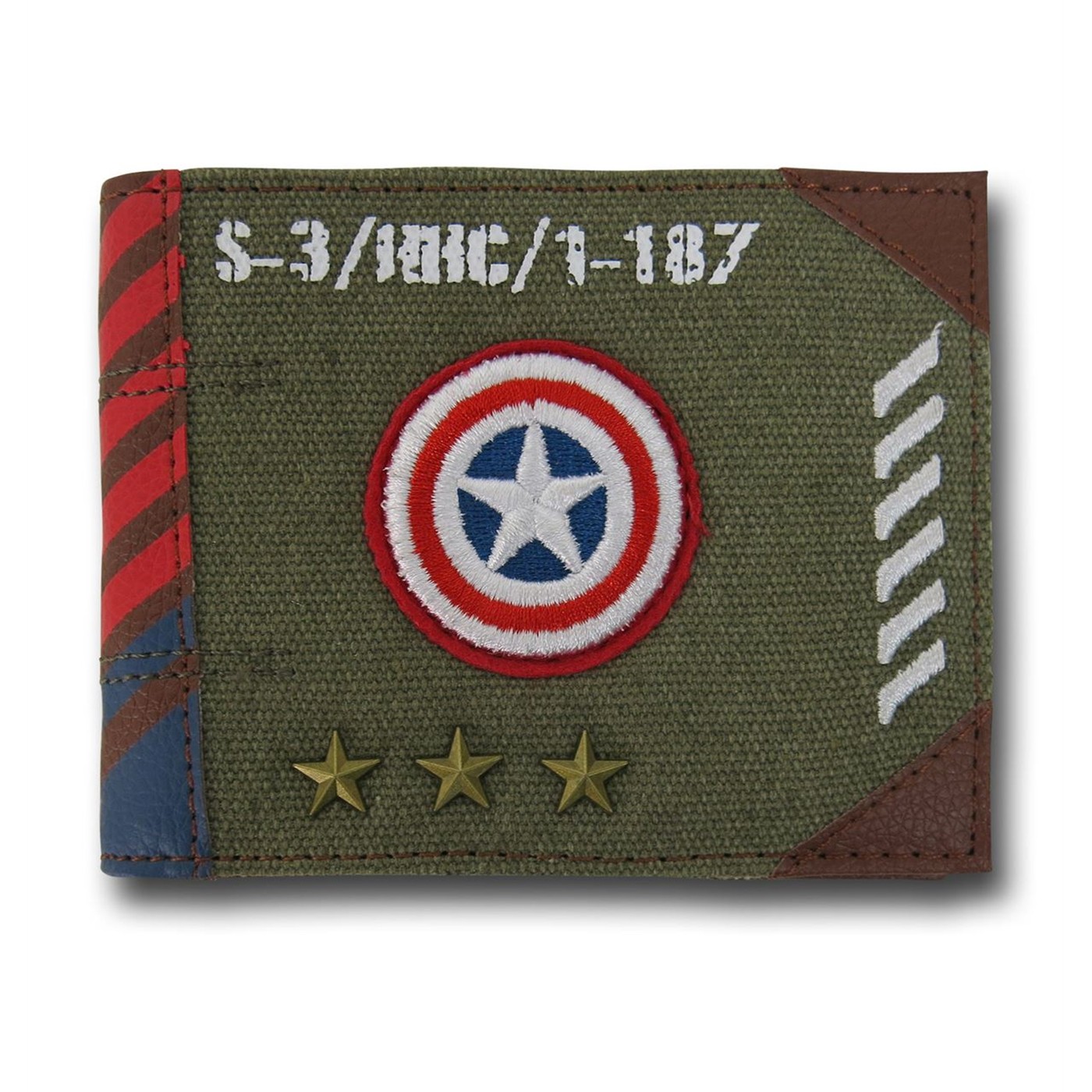 Captain America Military Green Men's Bi-Fold Wallet