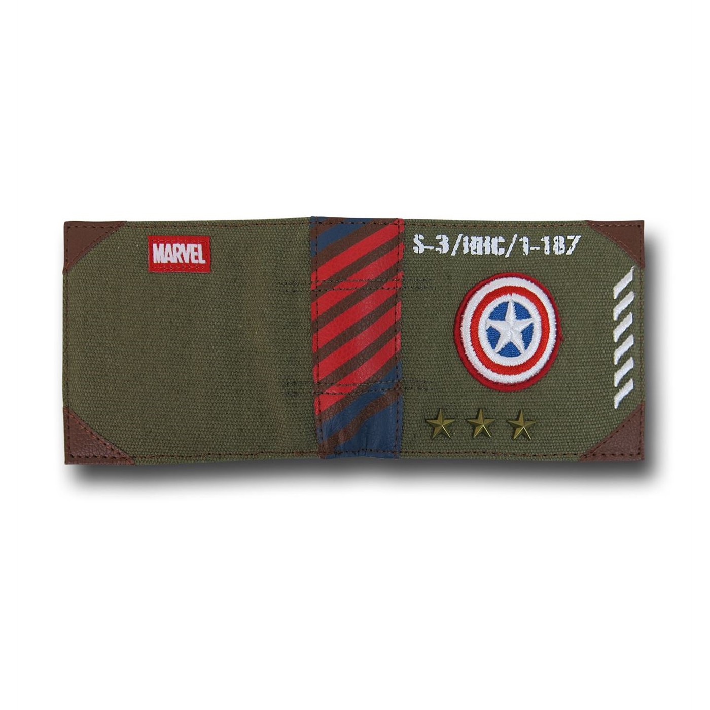 Captain America Military Green Men's Bi-Fold Wallet