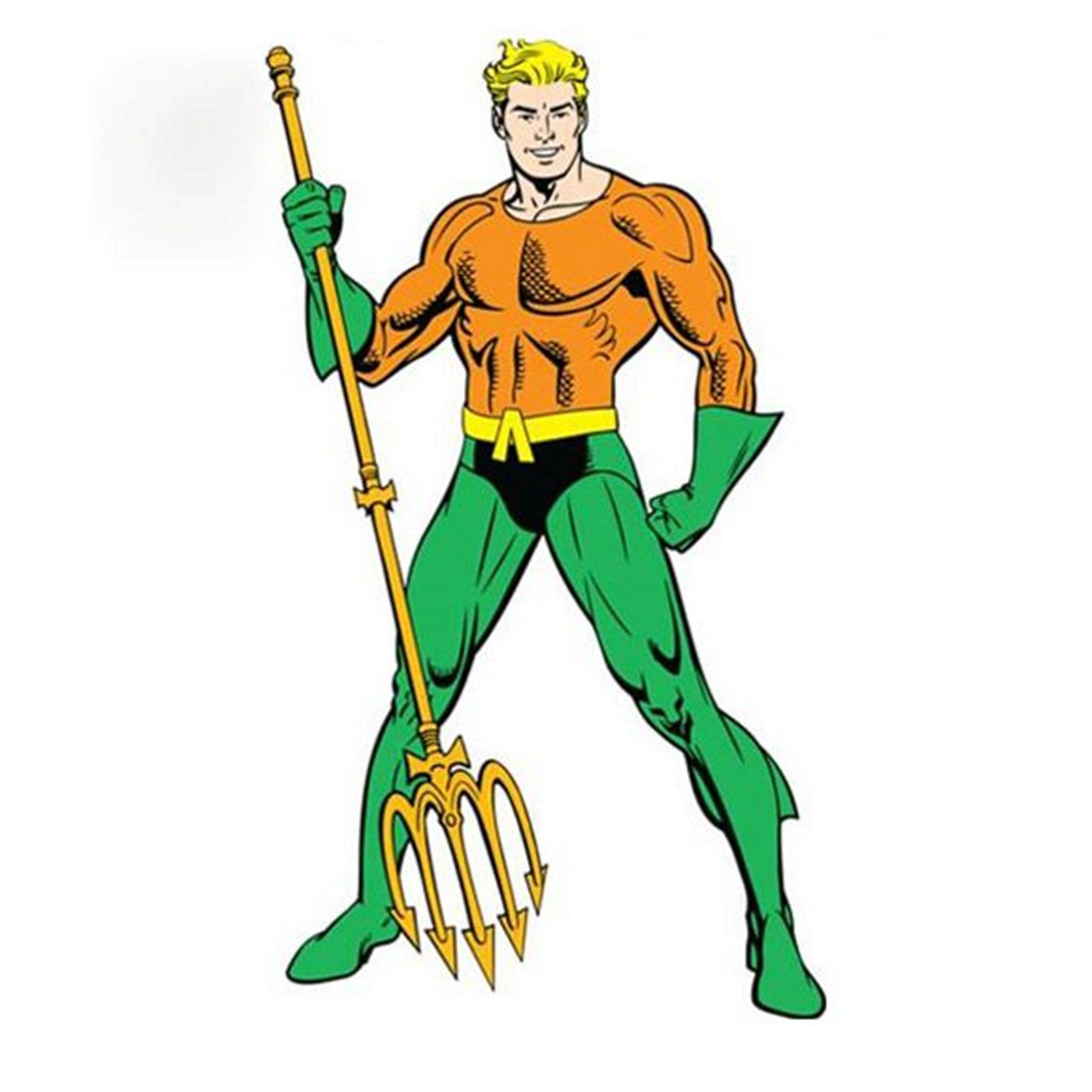 Aquaman Standing Life Size Wall Decal.