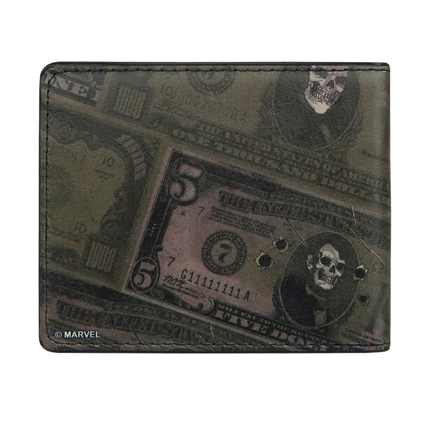 Deadpool Dollar Bills Bi-Fold Wallet