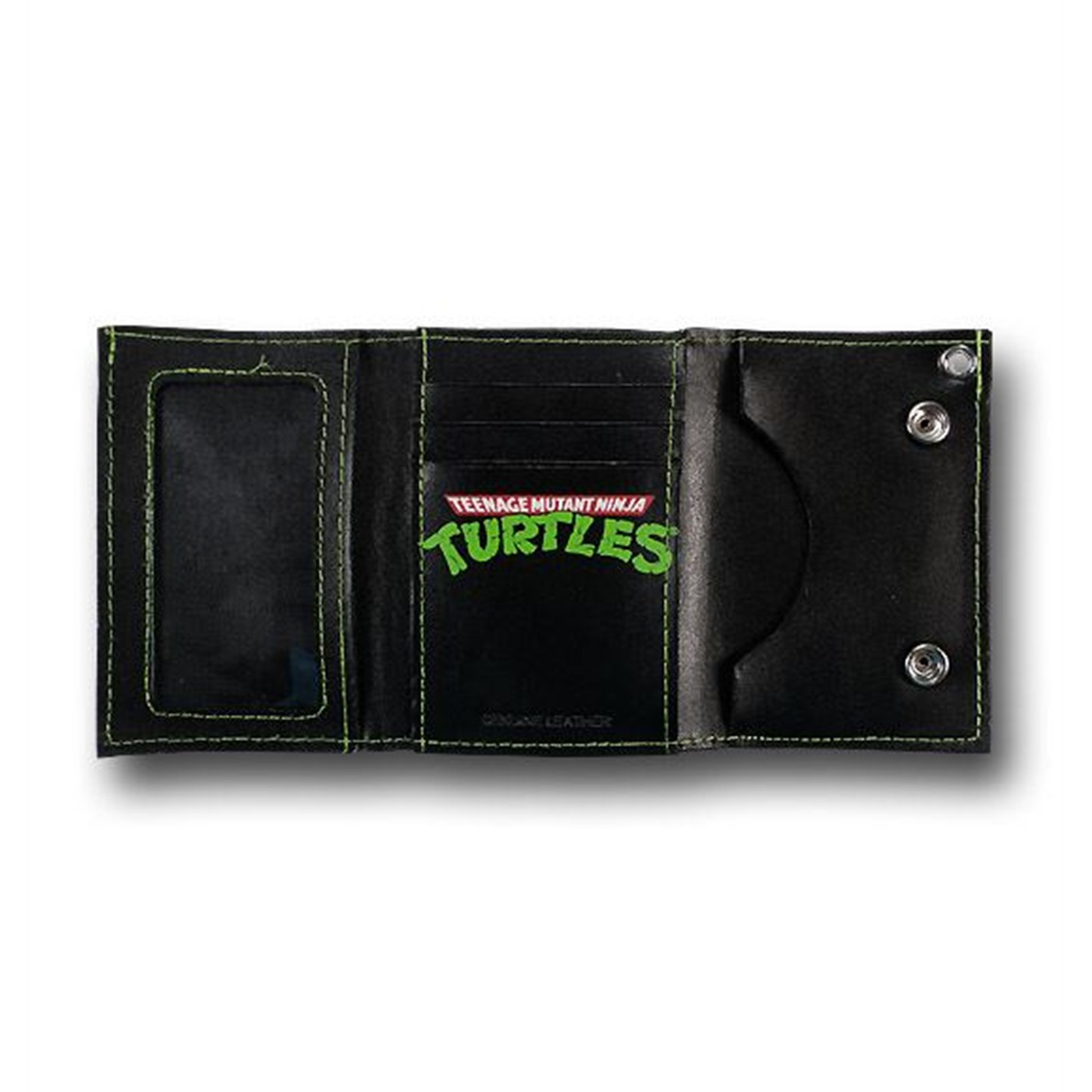 TMNT Panel Art Leather Wallet with Chain