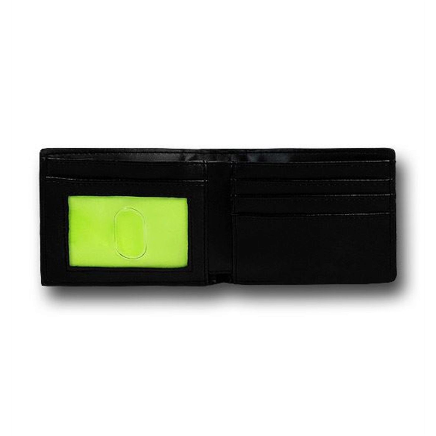 Batman Neon Symbol Black Bi-Fold Wallet