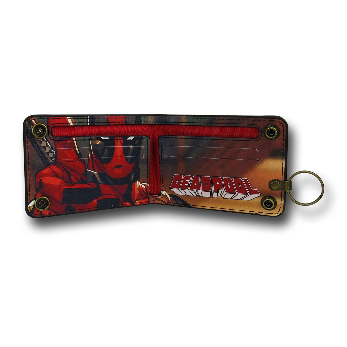 Deadpool Symbol Snap Chain Wallet