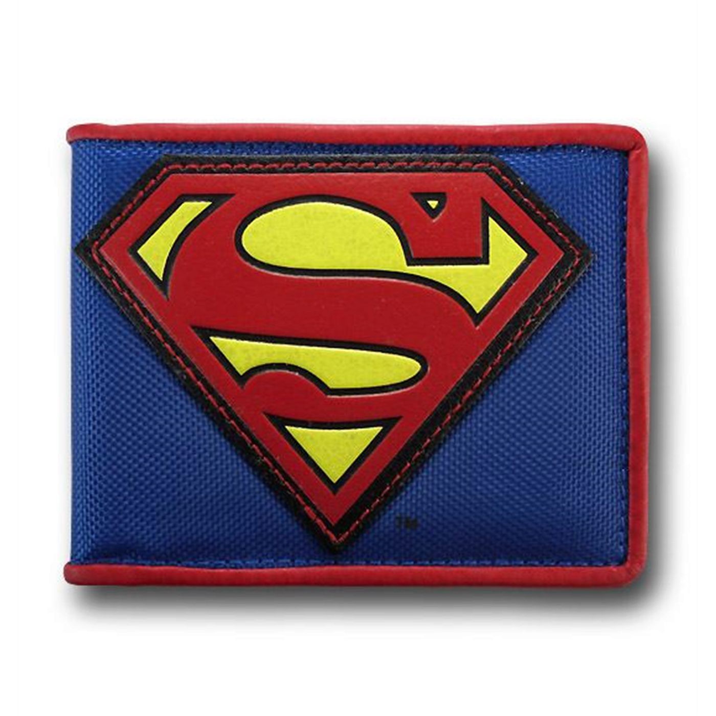 Superman Applique Symbol Canvas Wallet