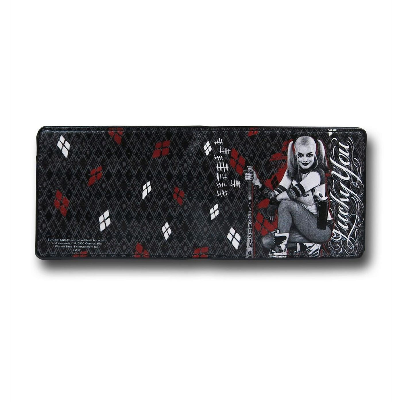 Suicide Squad Harley Quinn Lucky You Men's Bi-Fold Wallet