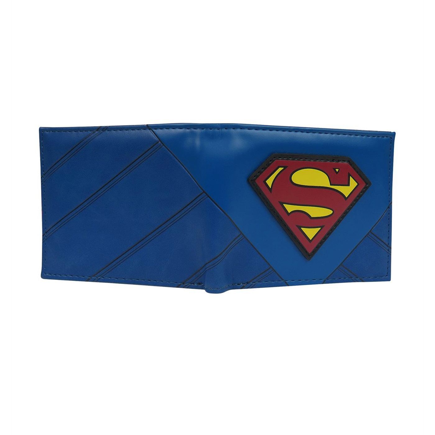 Superman Symbol Blue Costume Bi-Fold Wallet