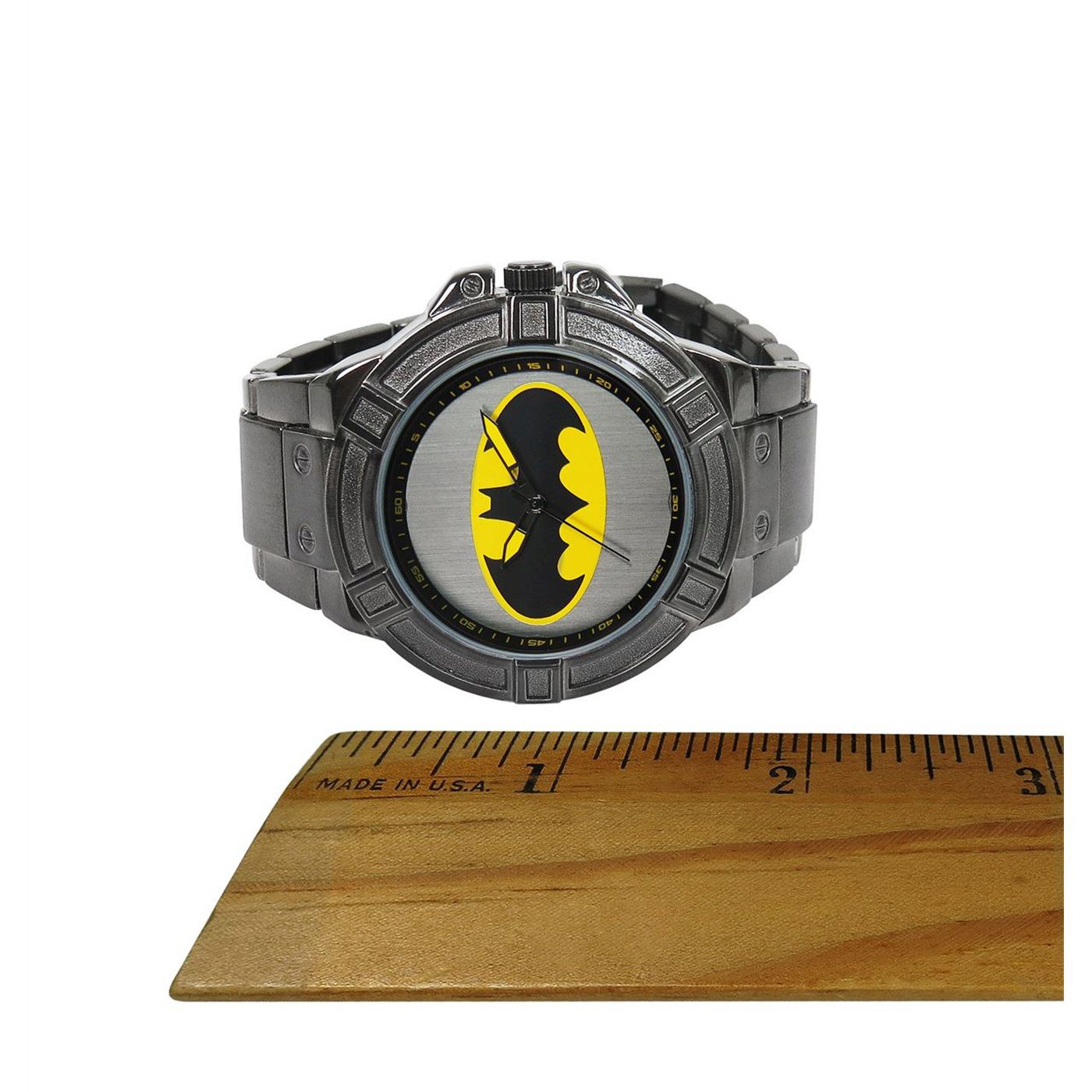 Batman Classic Symbol Watch with Metal Band