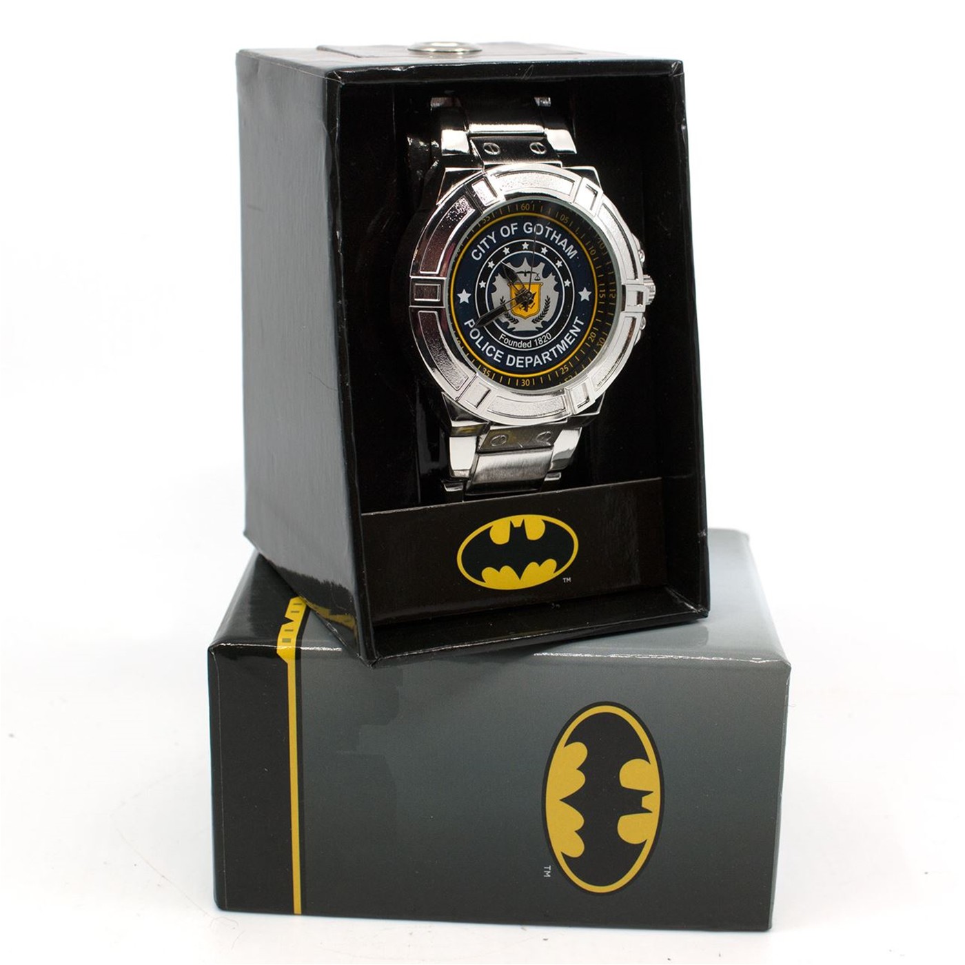 Batman GCPD Watch with Metal Band