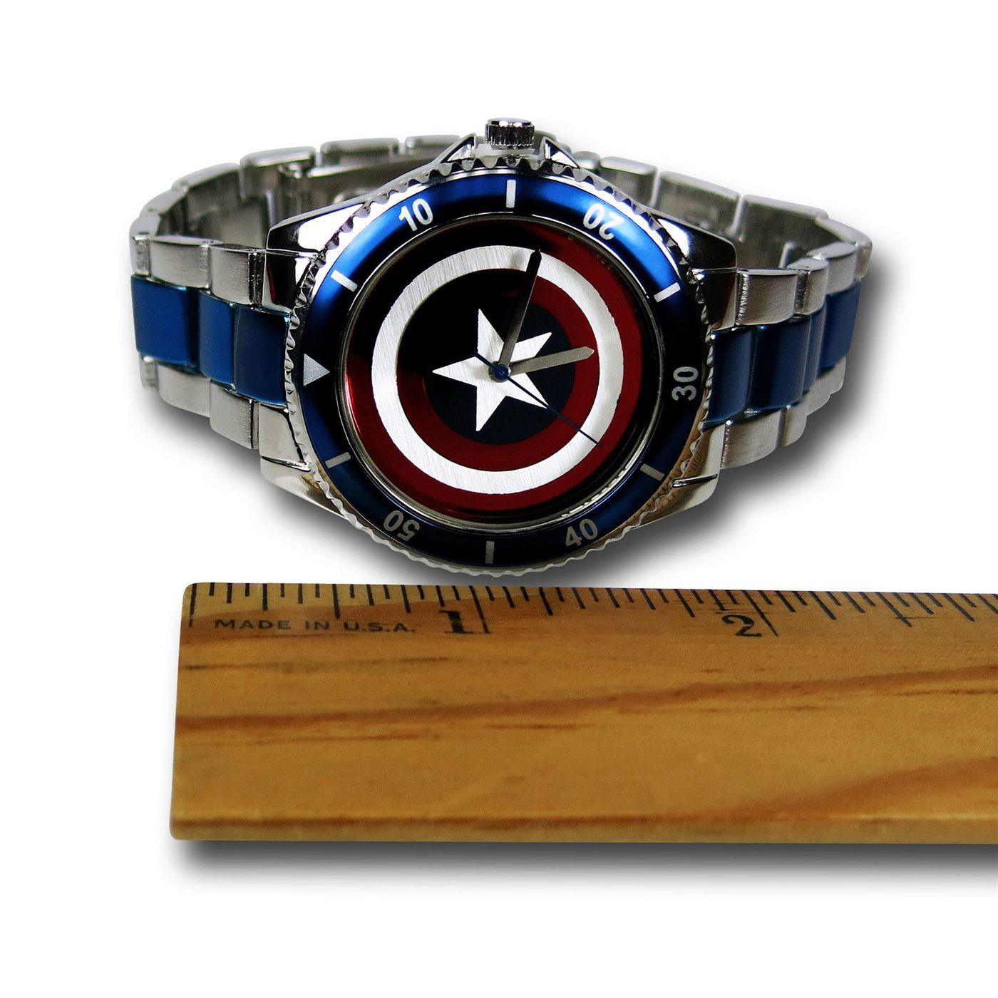 Captain America Shield Stainless Steel Watch