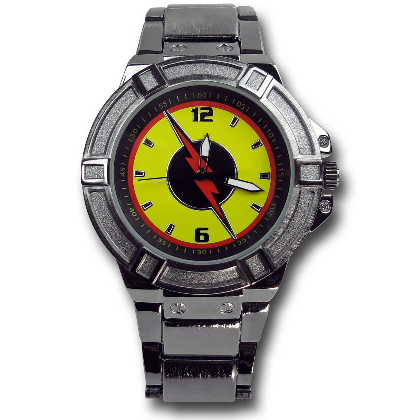 Flash Reverse Flash Symbol Black Watch with Metal Band