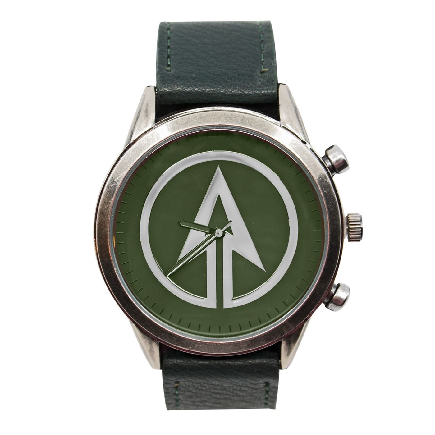 Green Arrow Symbol Watch with Adjustable Strap