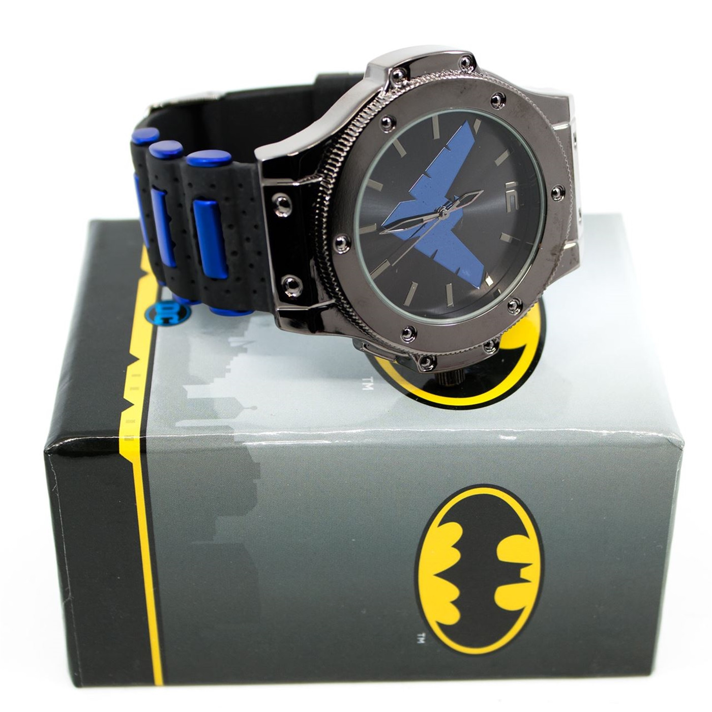 Nightwing Symbol Watch with Silicone Adjustable Strap