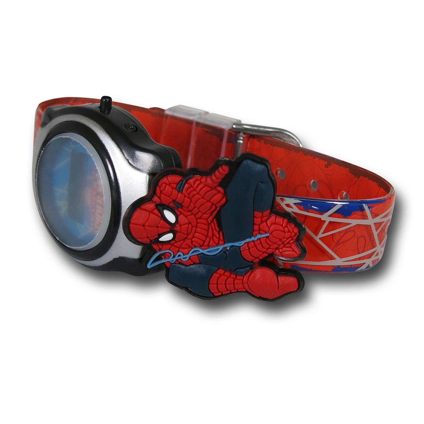 Spiderman Kids LCD Watch w/Slide-On