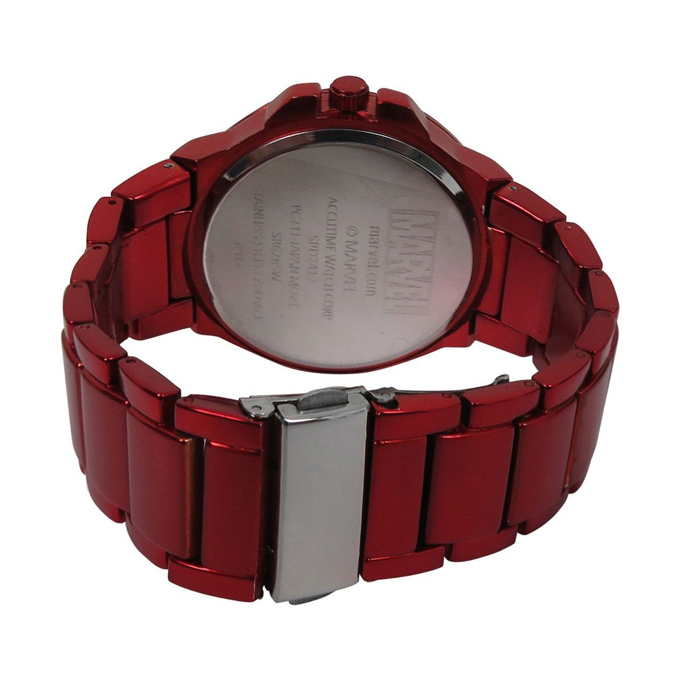 Spiderman Costume Symbol Watch with Metal Band