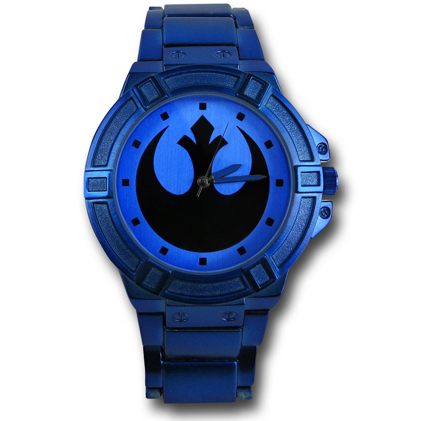 Star Wars Rebel Symbol Blue Watch with Metal Band