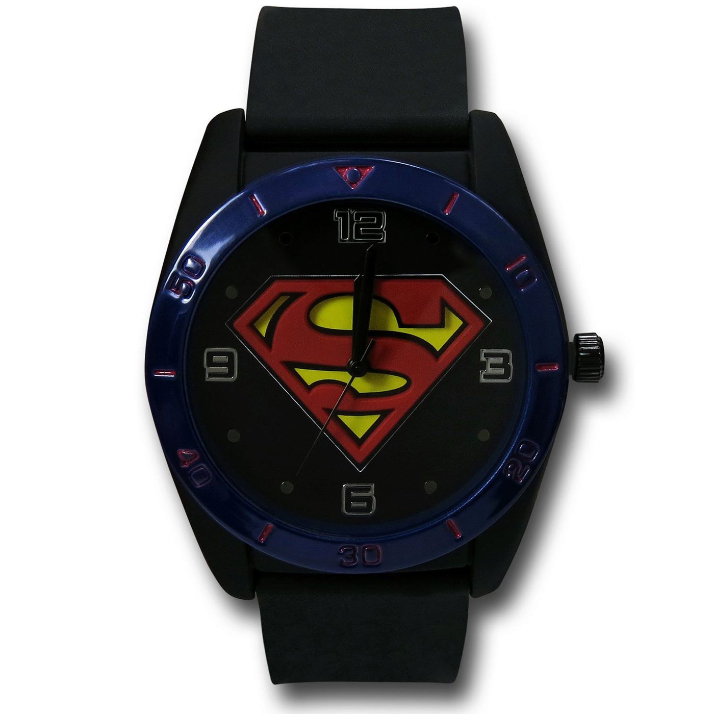 Superman Symbol Watch with Silicone Band