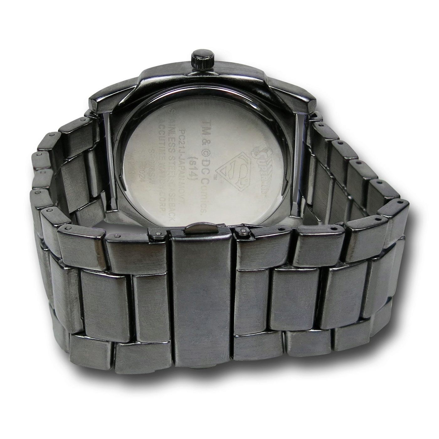 Superman Symbol Steel Alloy Watch