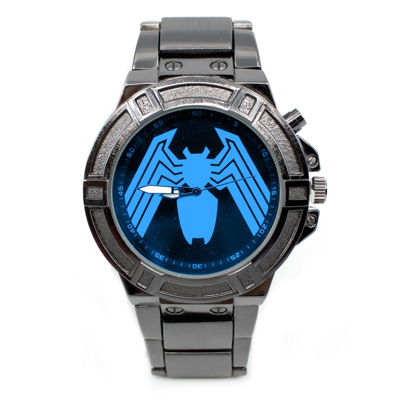 Venom Backlight Symbol Watch with Metal Band