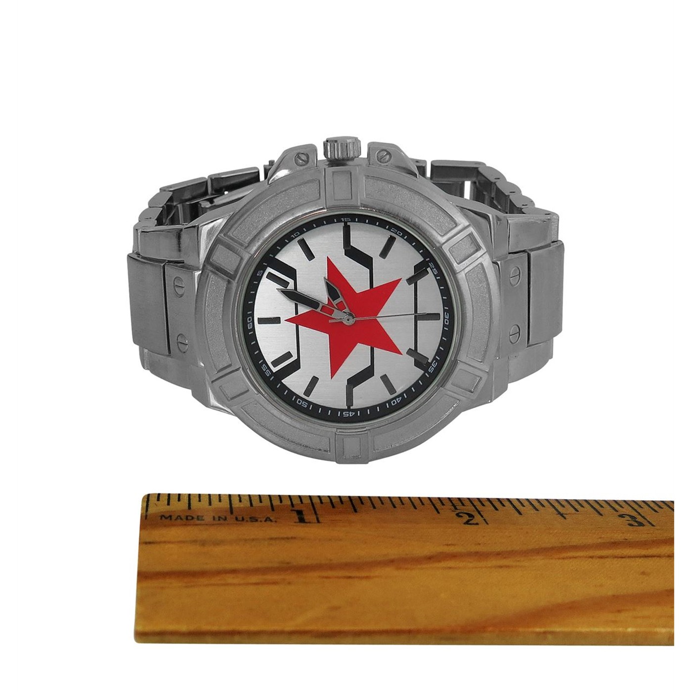 Winter Soldier Symbol Watch with Metal Band
