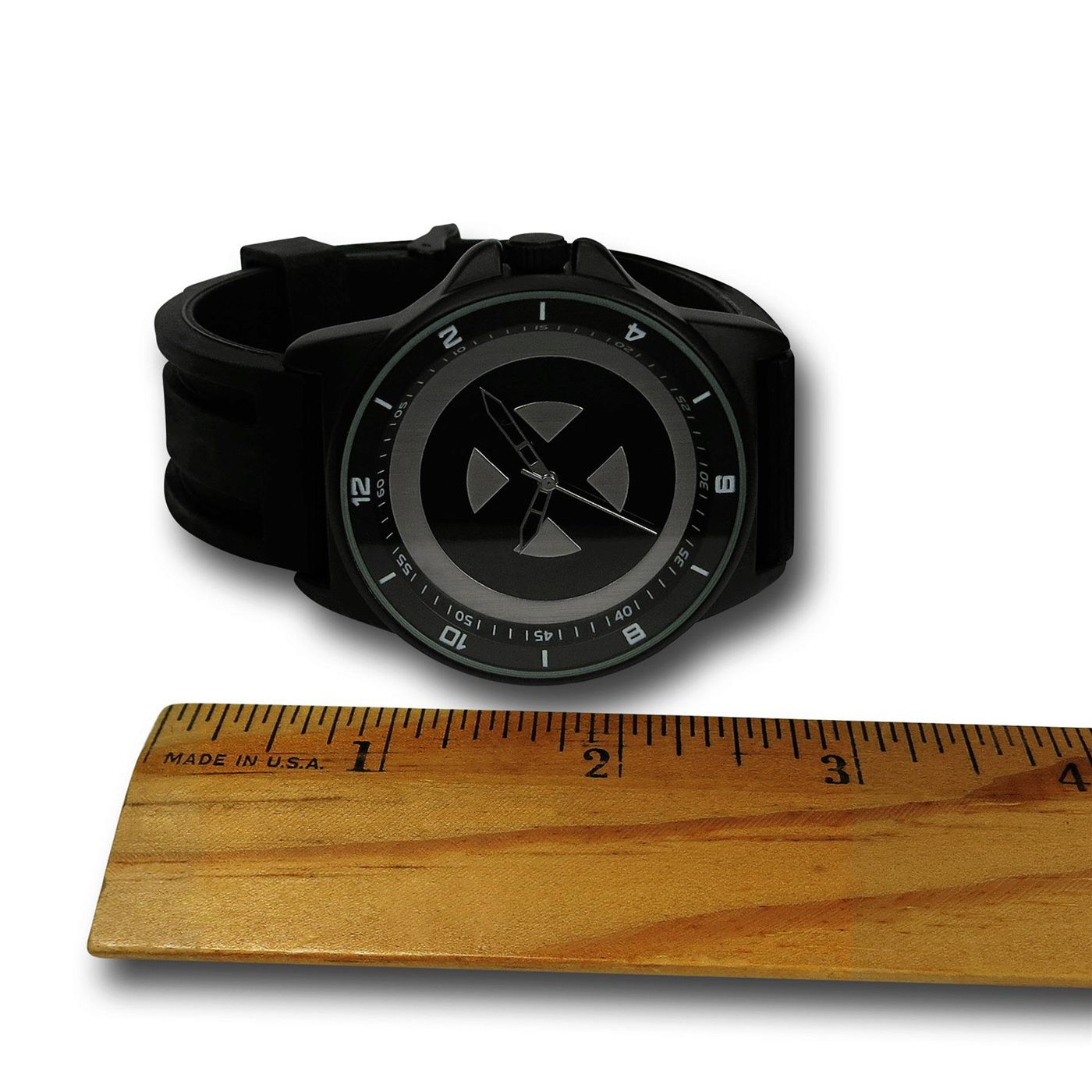 X-Men Symbol Black Watch with Silicone Band