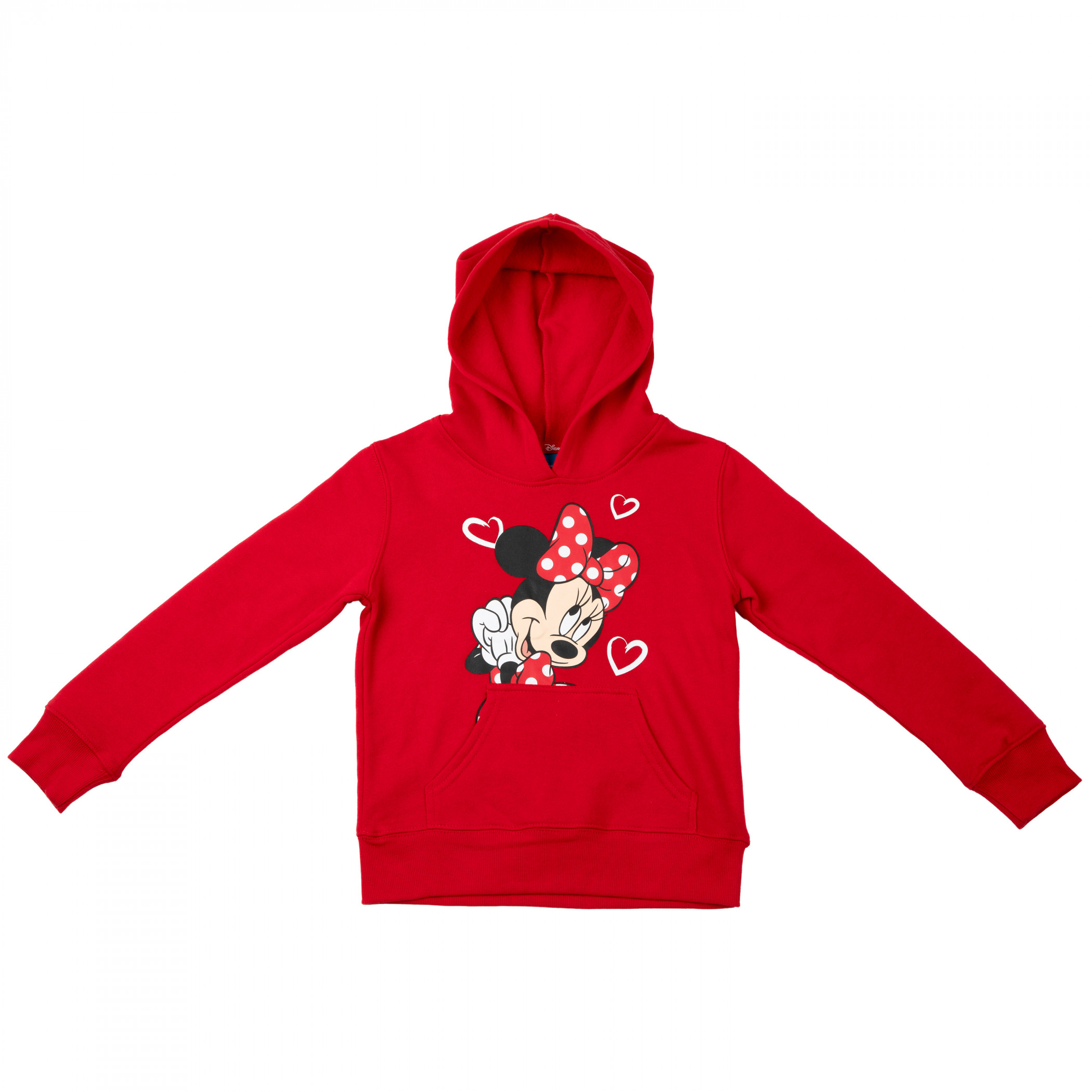 Minnie Mouse Lovely Hearts Youth Pull Over Hoodie