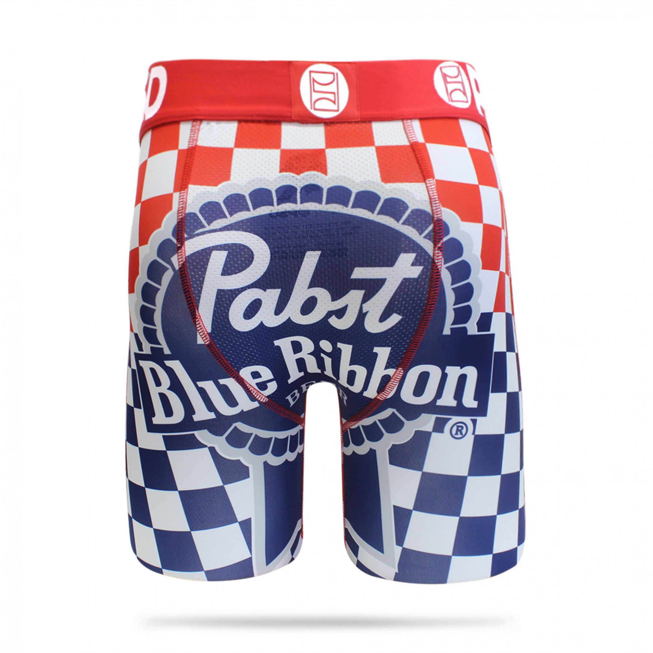 Pabst Blue Ribbon Checkered Men's PSD Boxer Briefs