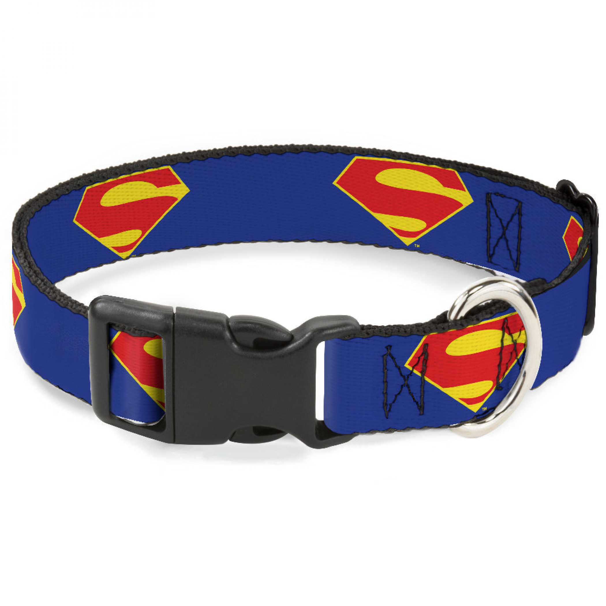 DC League of Super-Pets Superman 1" Wide Large Dog Collar