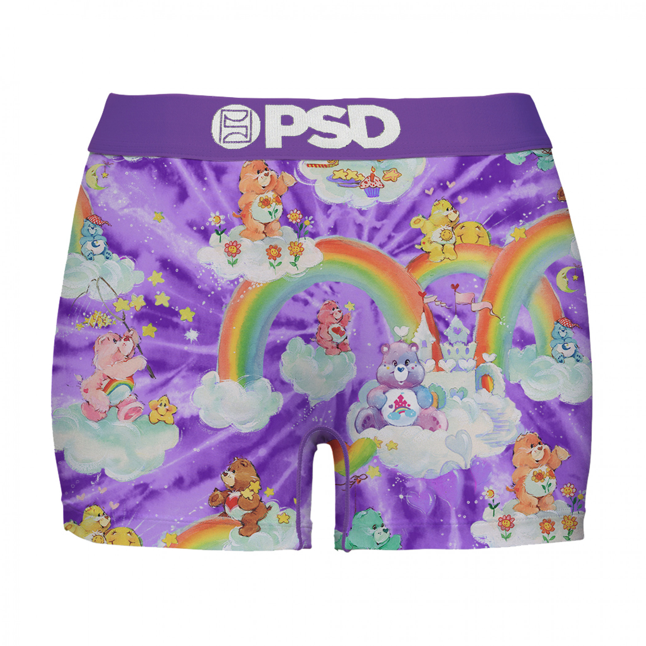 Care Bears Retro Rainbow PSD Boy Shorts Underwear
