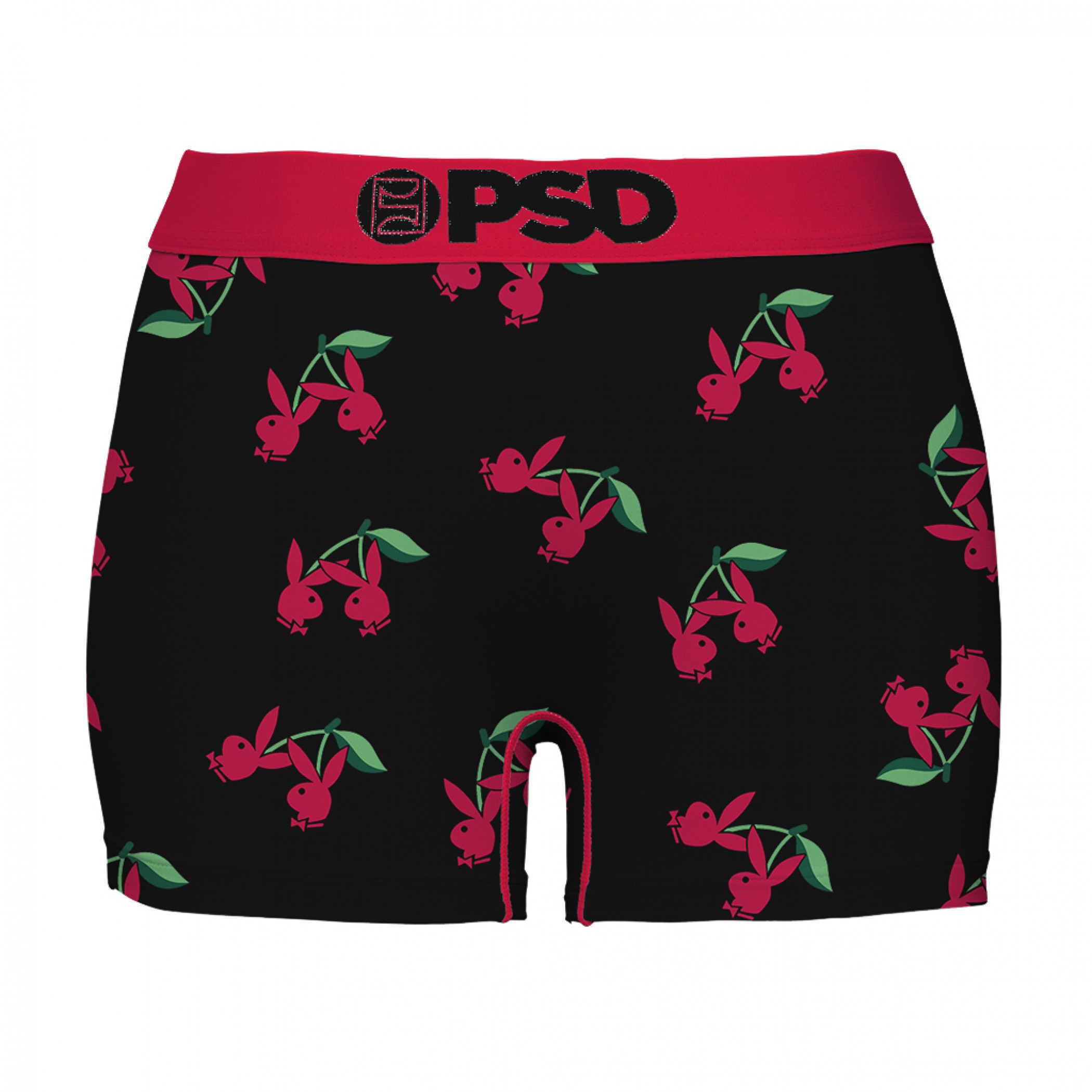 Playboy Bunny Mascot Microfiber Blend Women's PSD Boy Shorts Underwear-Large  