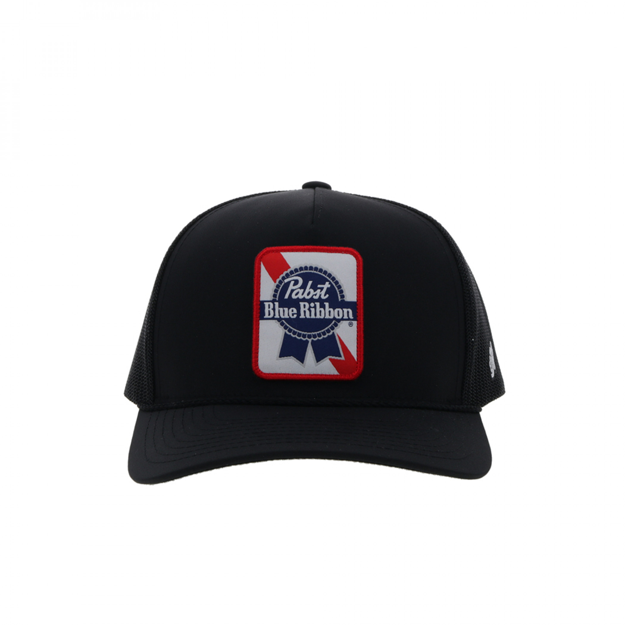 Pabst Blue Ribbon Classic Logo Patch Snapback Hybrid Bill Trucker Hat