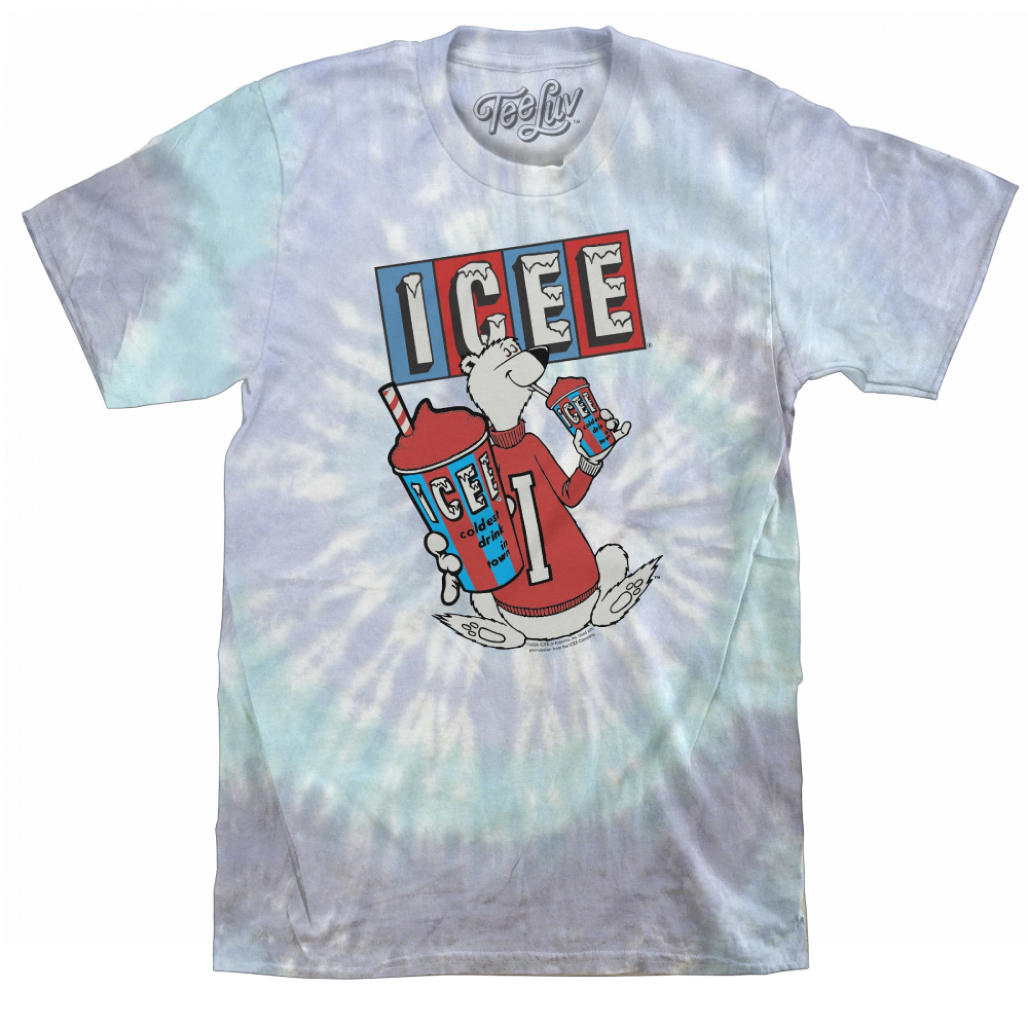 ICEE Bear White Tie Dye T-Shirt