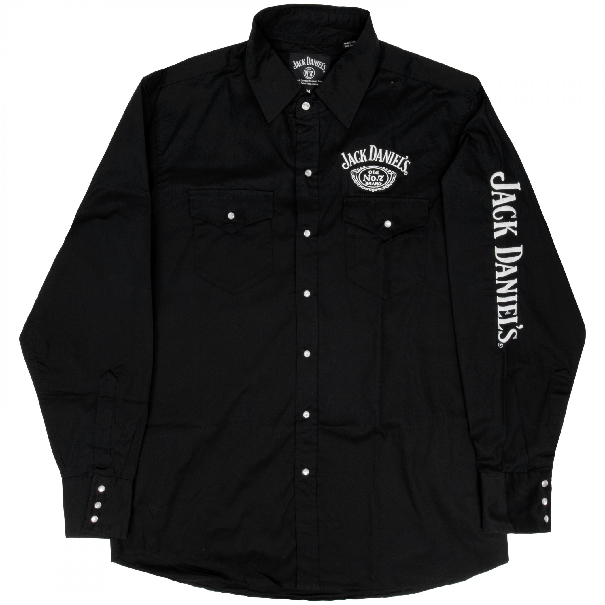 long sleeve black dress shirt Black Long Sleeve Dress Shirt M main image 1