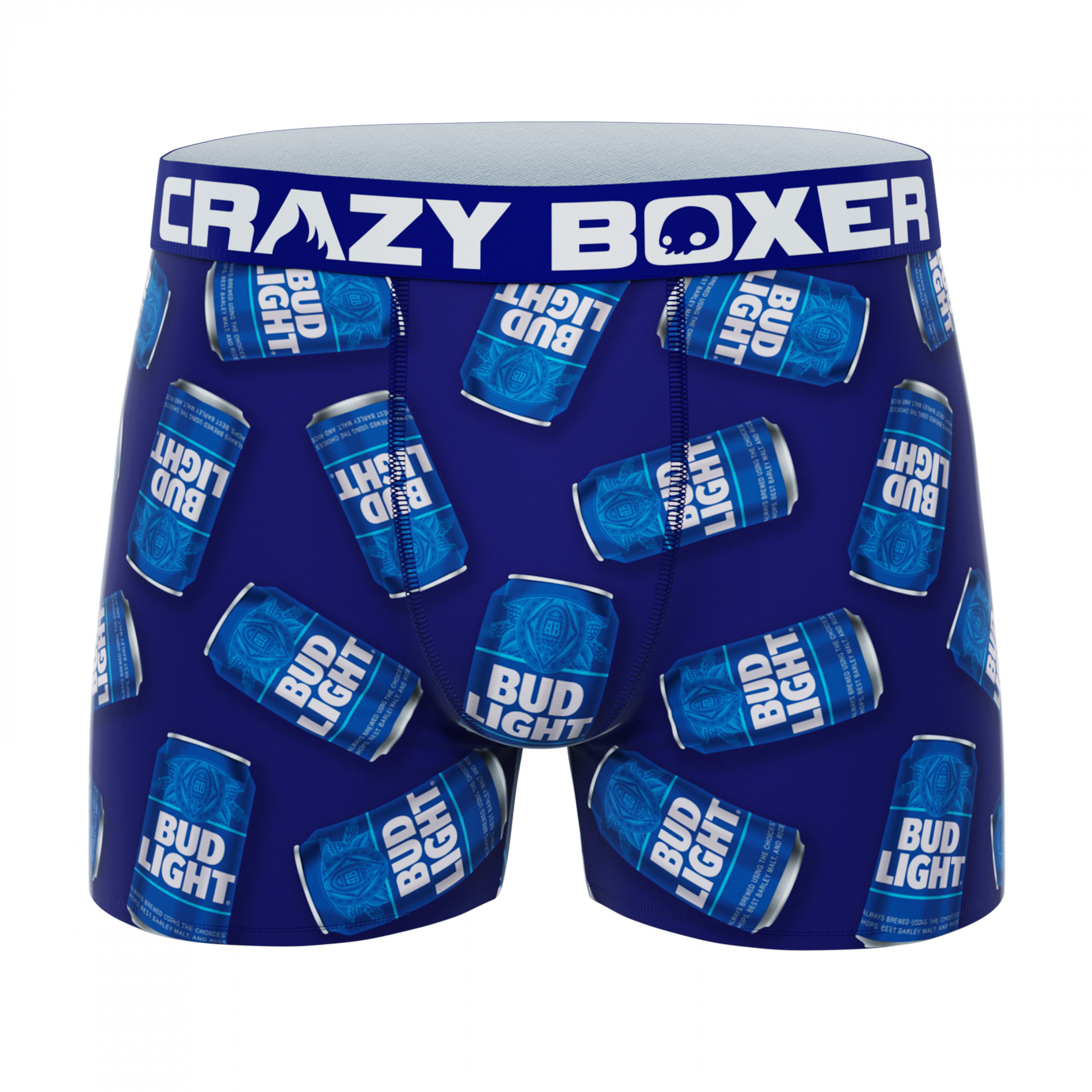 Crazy Boxers Bud Light Can Boxer Briefs and Socks in Beer Can