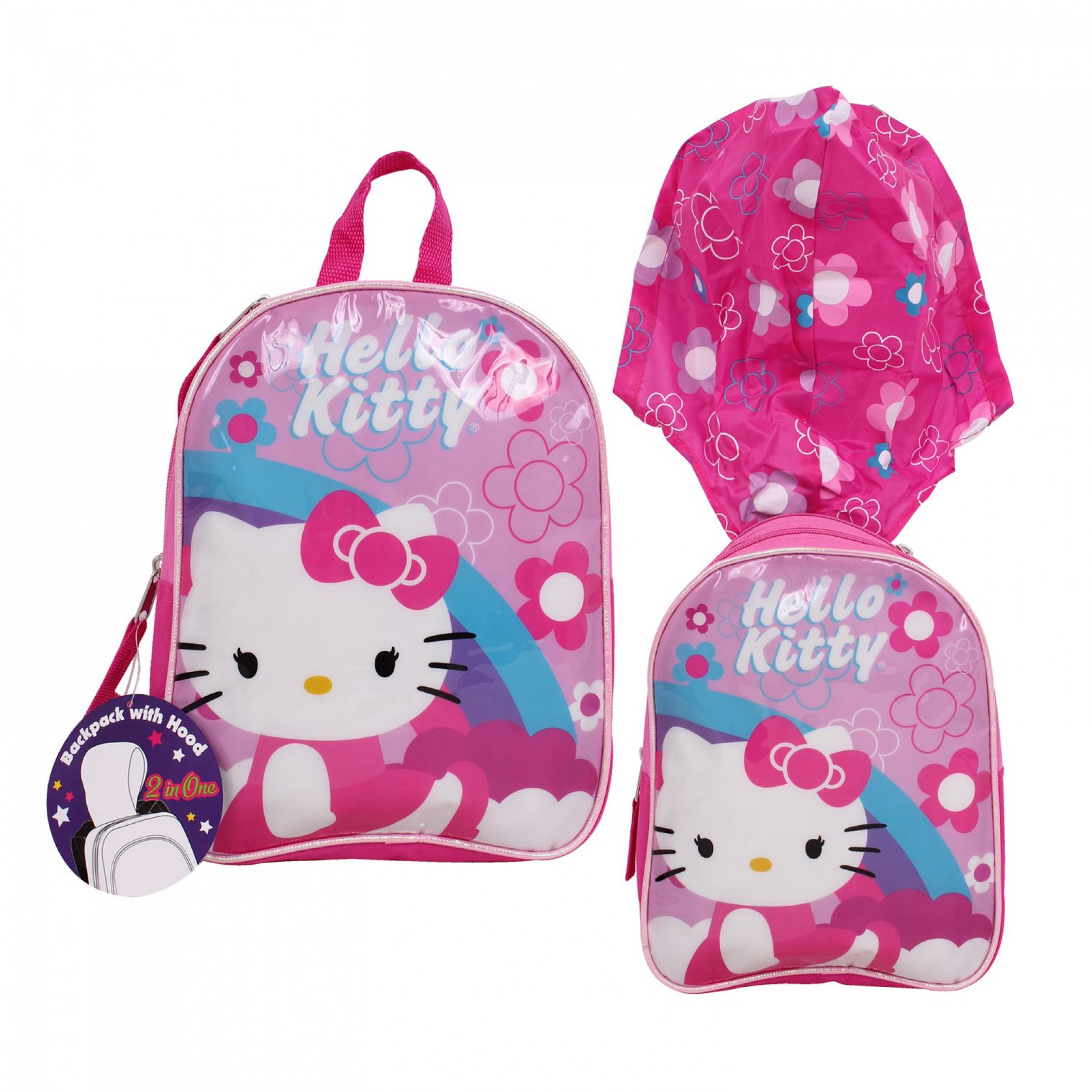 Hello Kitty Youth Backpack with Hood