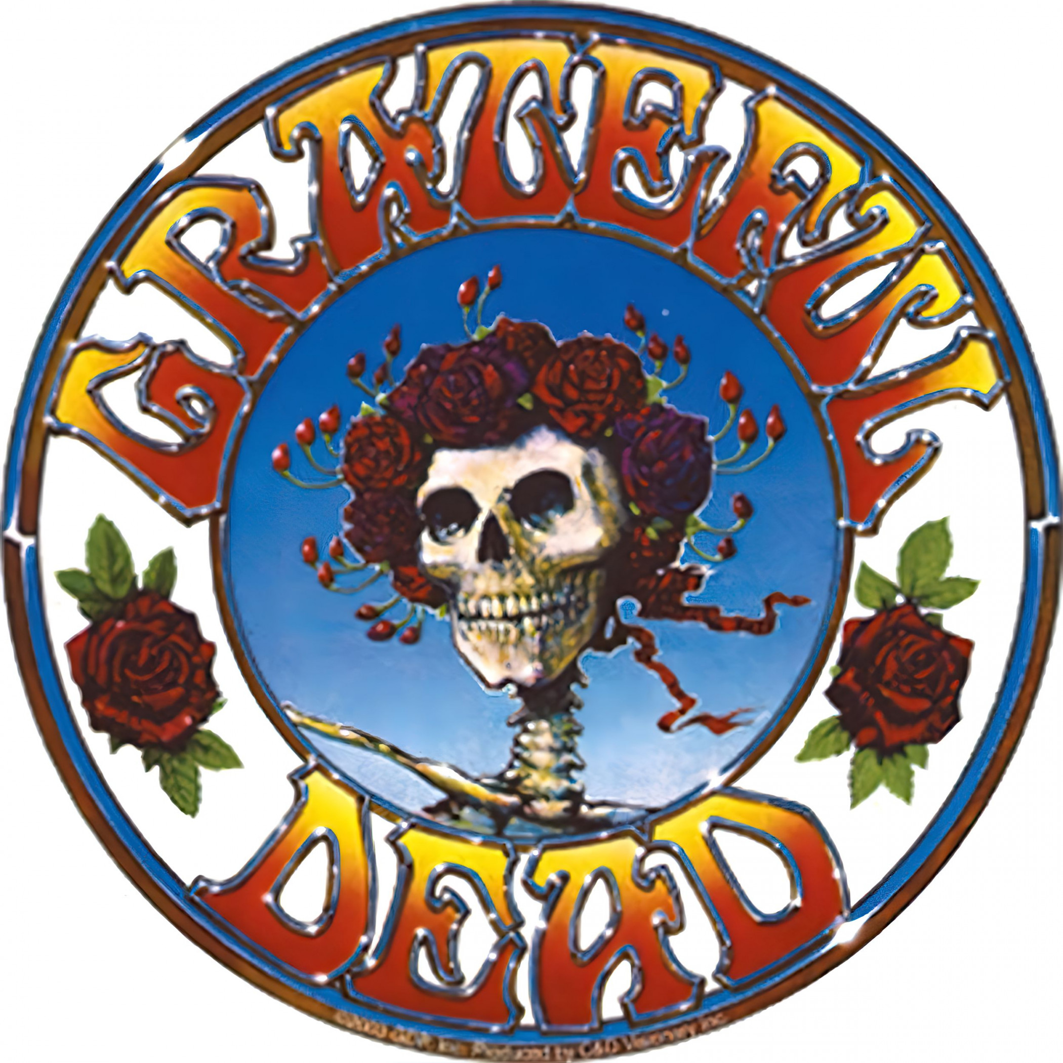 Grateful Dead Skull and Roses Sticker