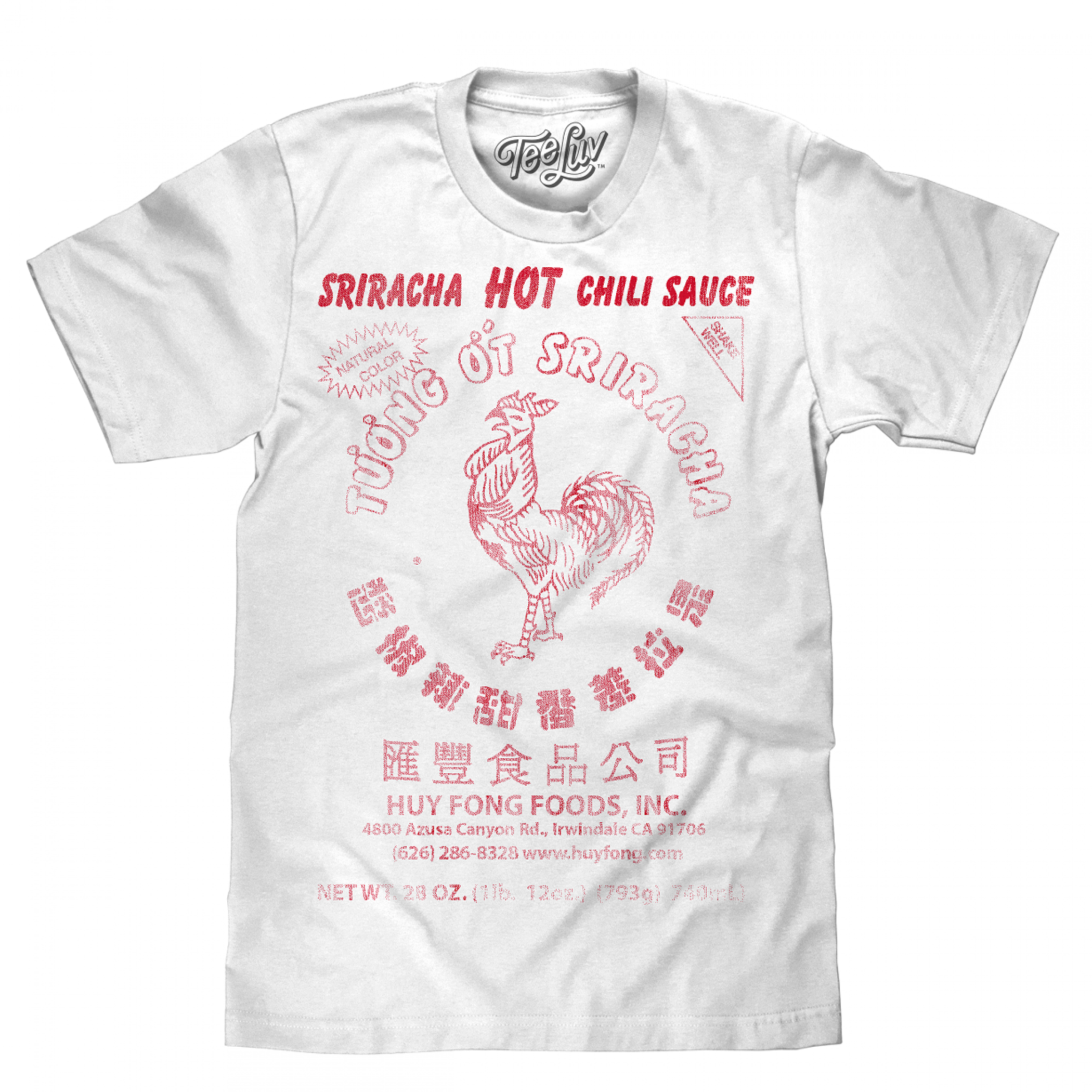 Sriracha Label White T-Shirt