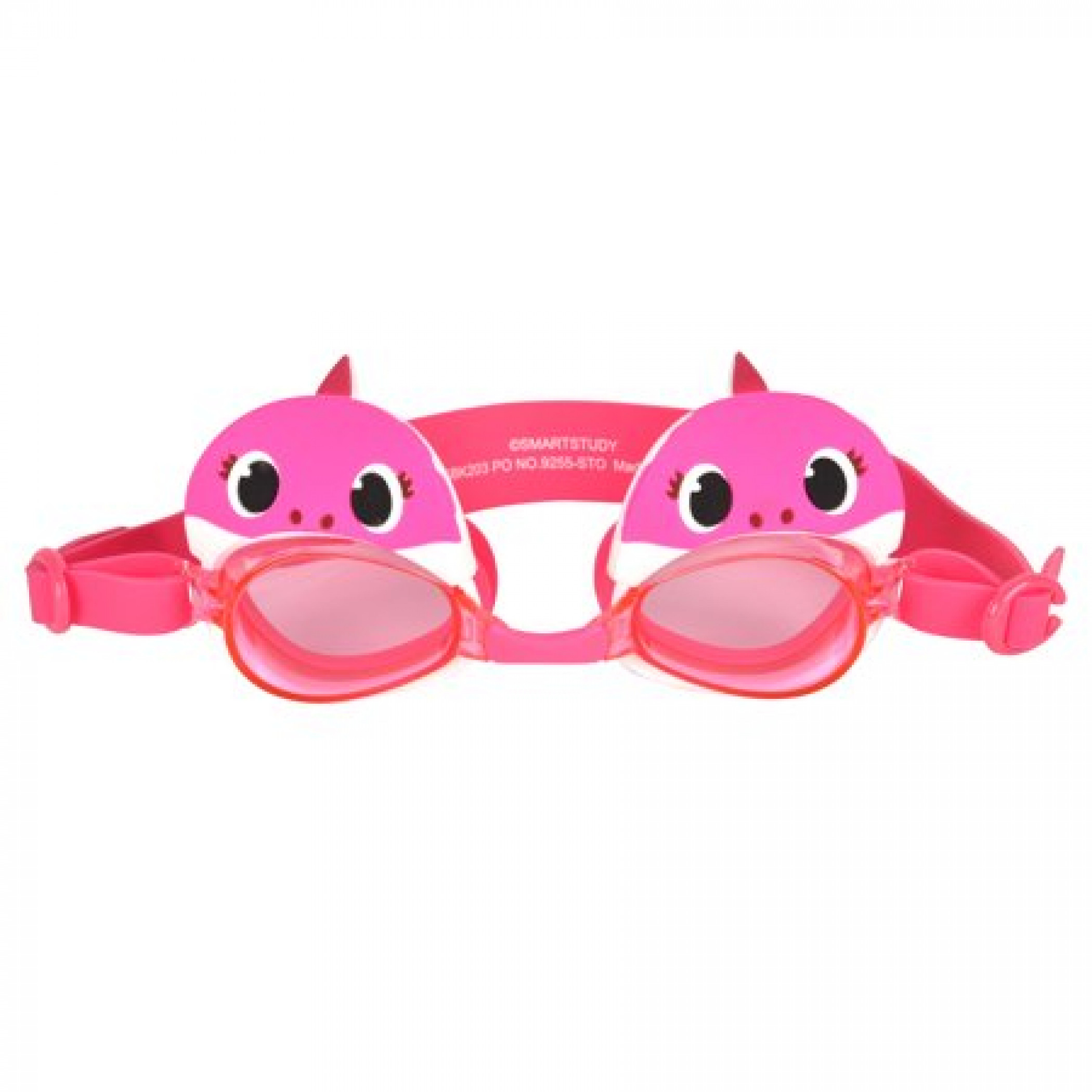 Baby Shark Pink Shark Character Face Swim Goggles