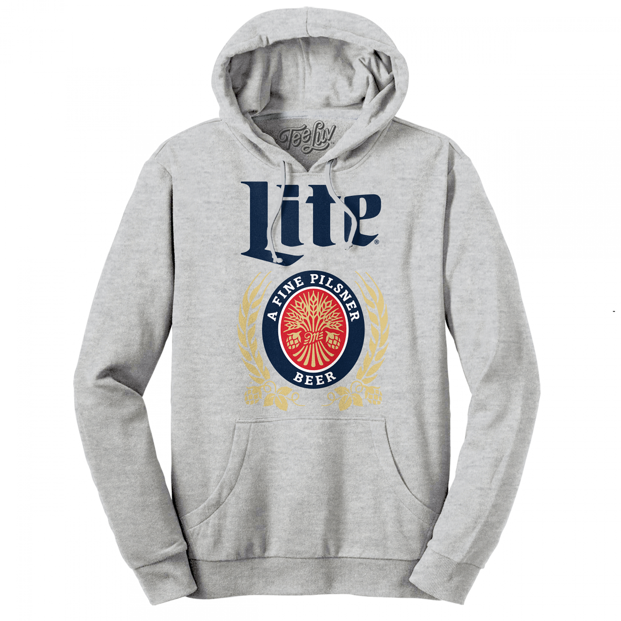 Miller Lite Beer Classic Logo Grey Hoodie