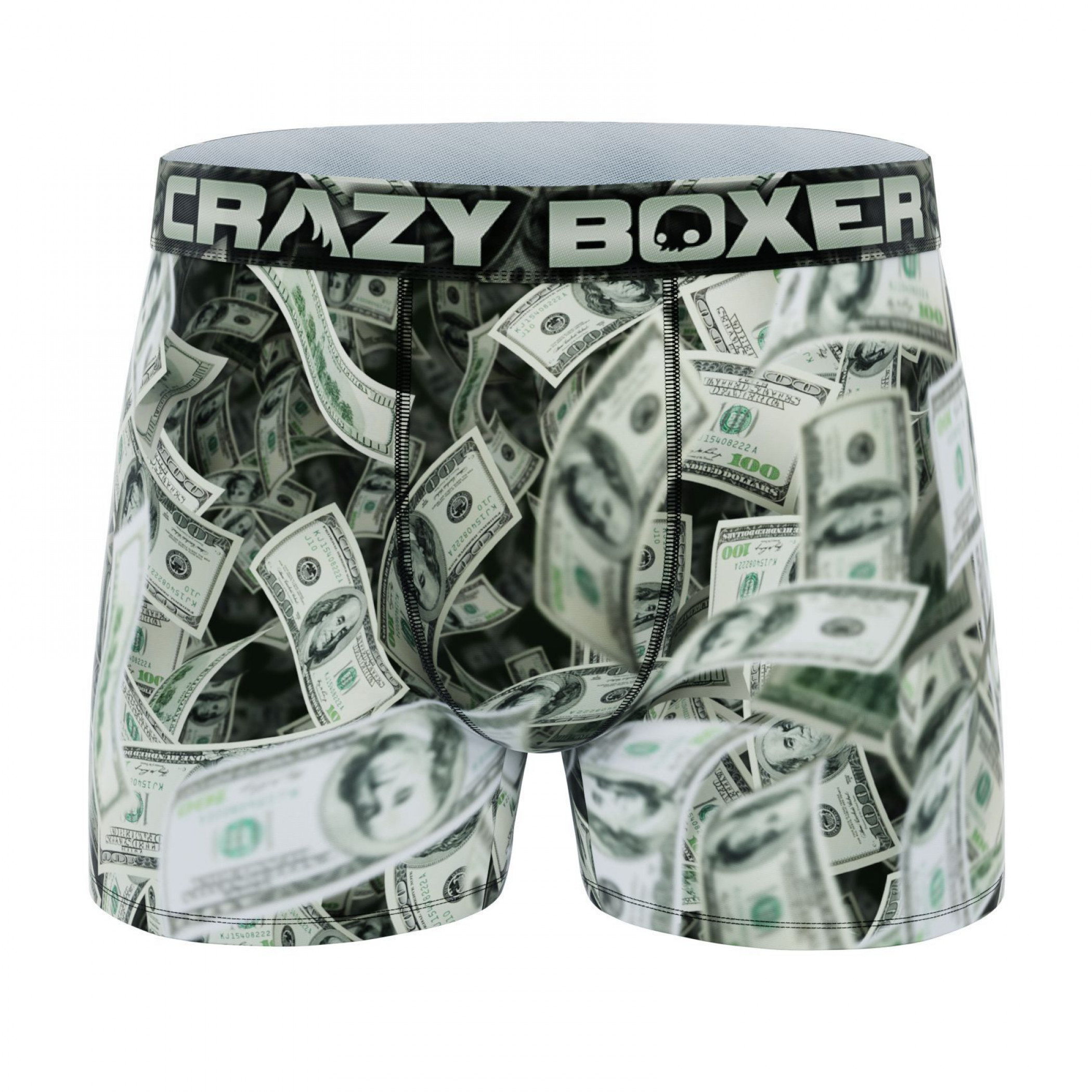 Crazy Boxer Underwear Mens Medium 32-34 Flaming 100 Dollar Bill
