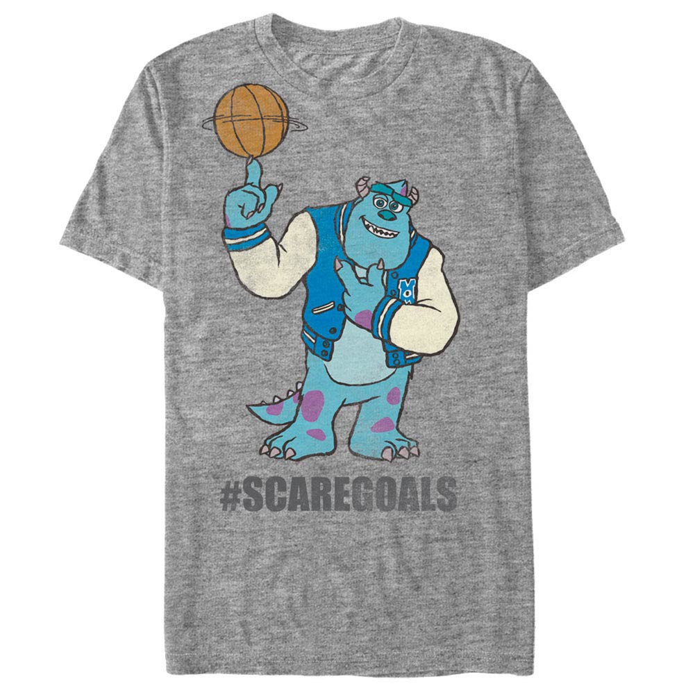 Disney Pixar Monsters Inc University Scare Goals Gray T-Shirt