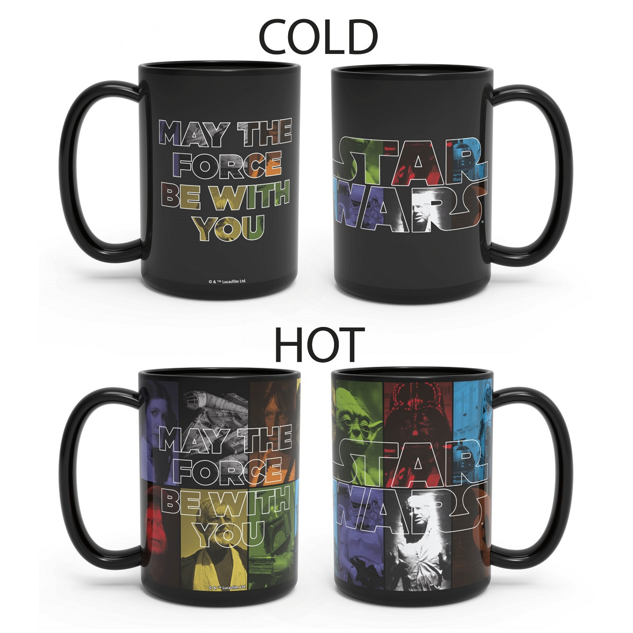 Star Wars May The Force Be with You Heat Change Ceramic Mug