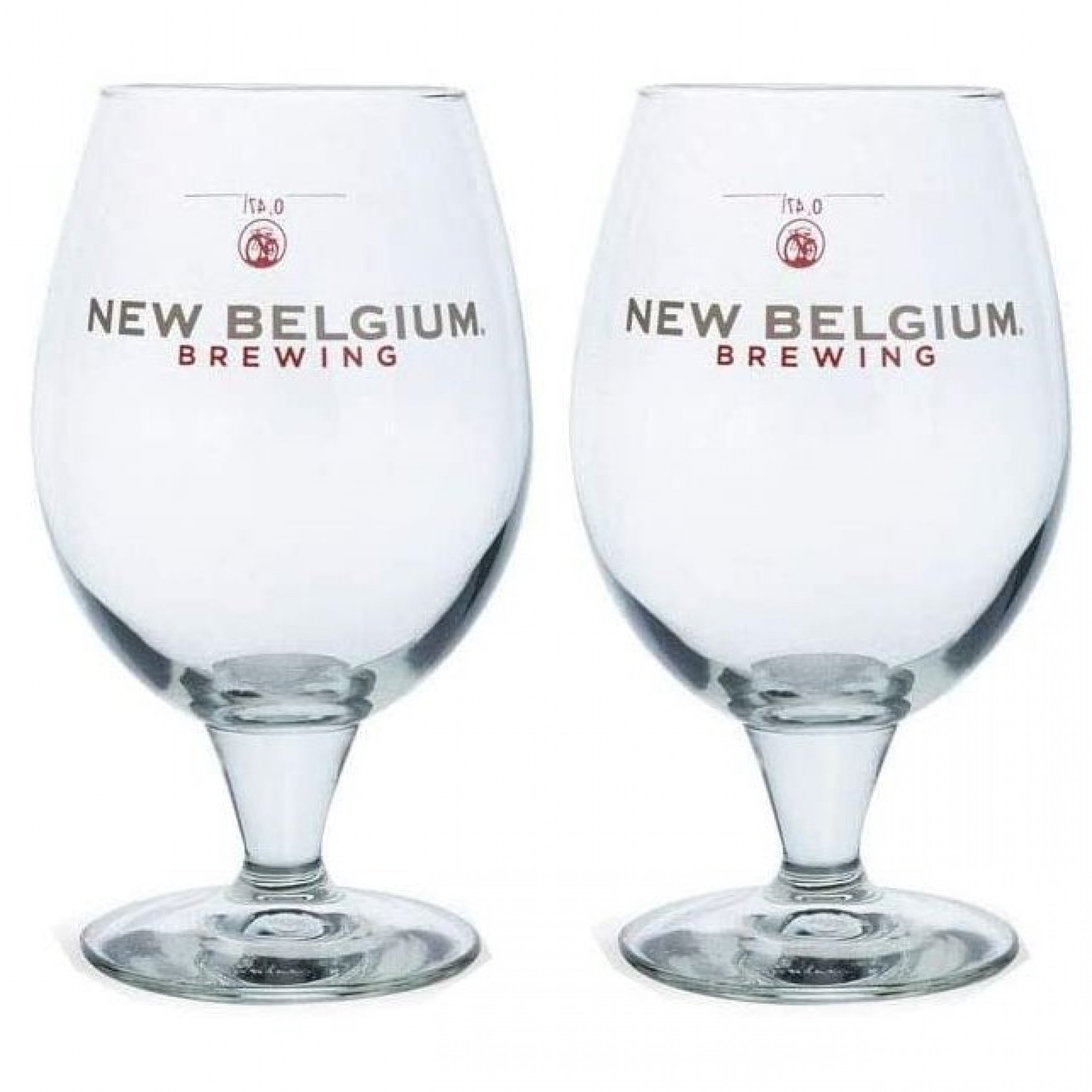 New Belgium Brewing Co. 16oz. Belgian Beer Glass 2-Pack