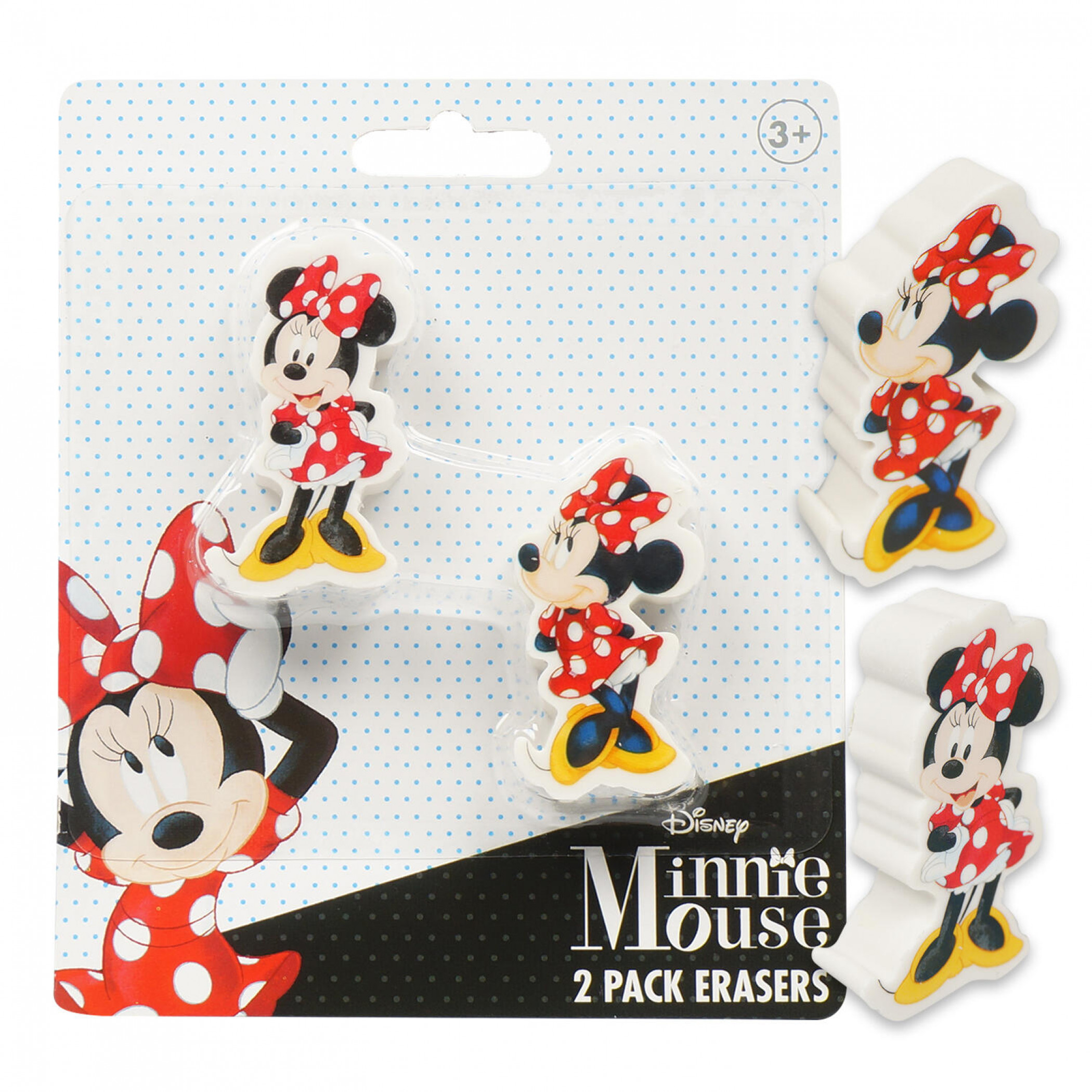 Minnie Mouse Disney 2-Pack Erasers