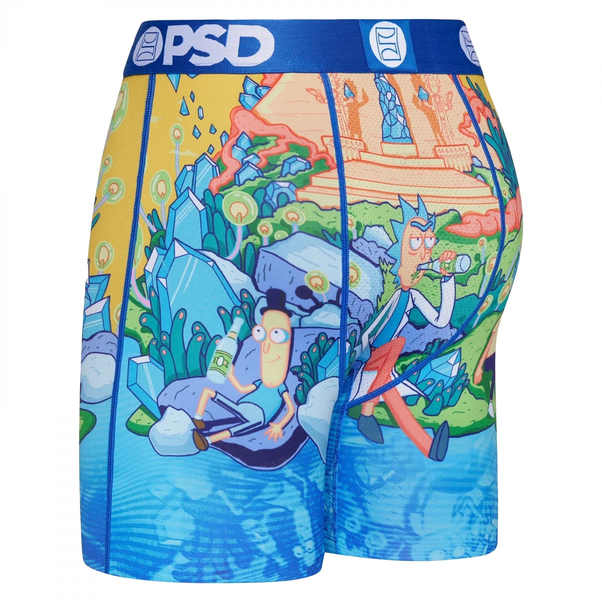 Rick And Morty Hangin' Around PSD Boxer Briefs-Large (36-38) 