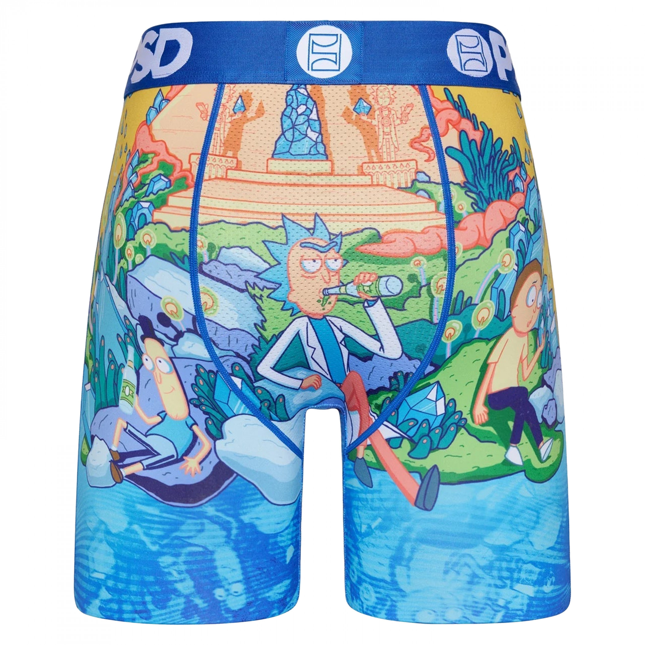 Rick And Morty Hangin' Around PSD Boxer Briefs