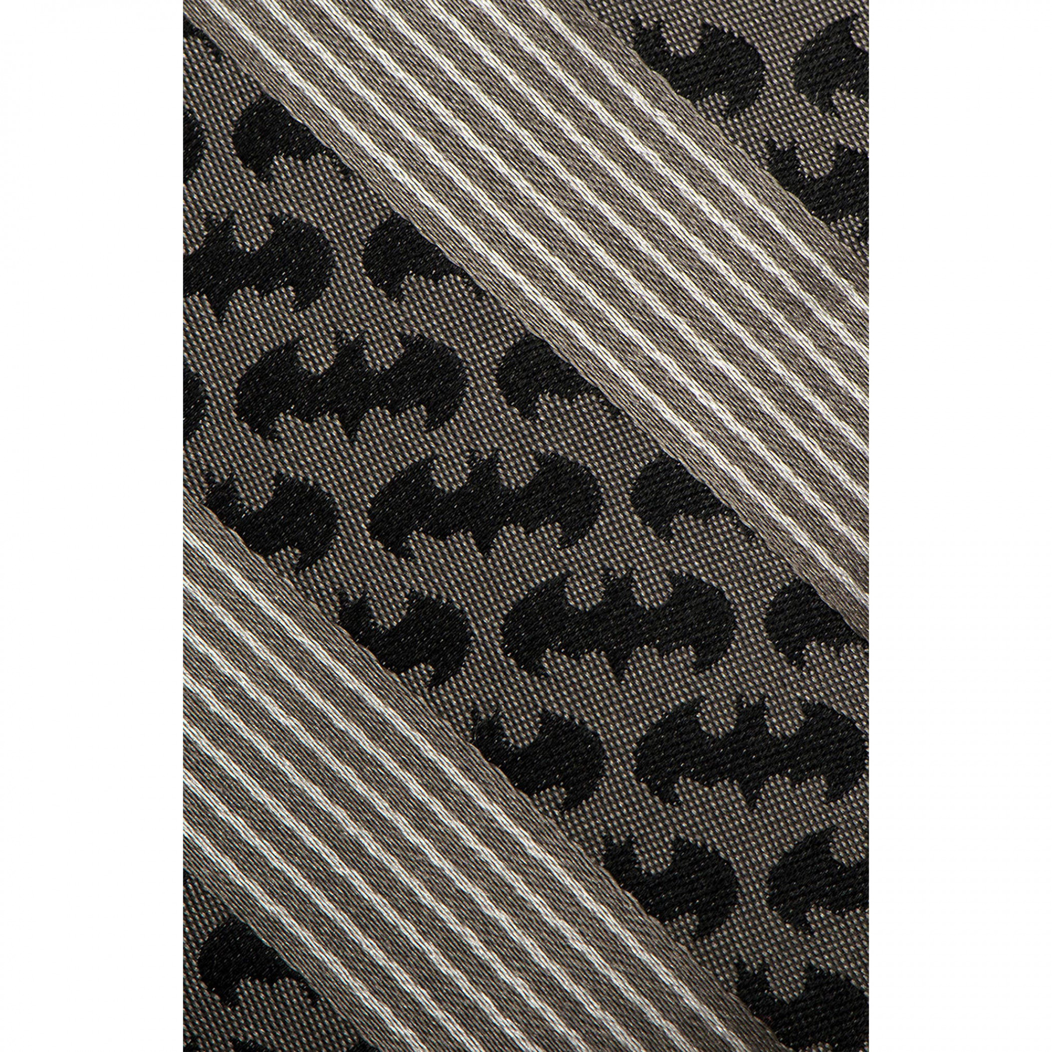 Batman Icons Black Pinstripe Silk Tie