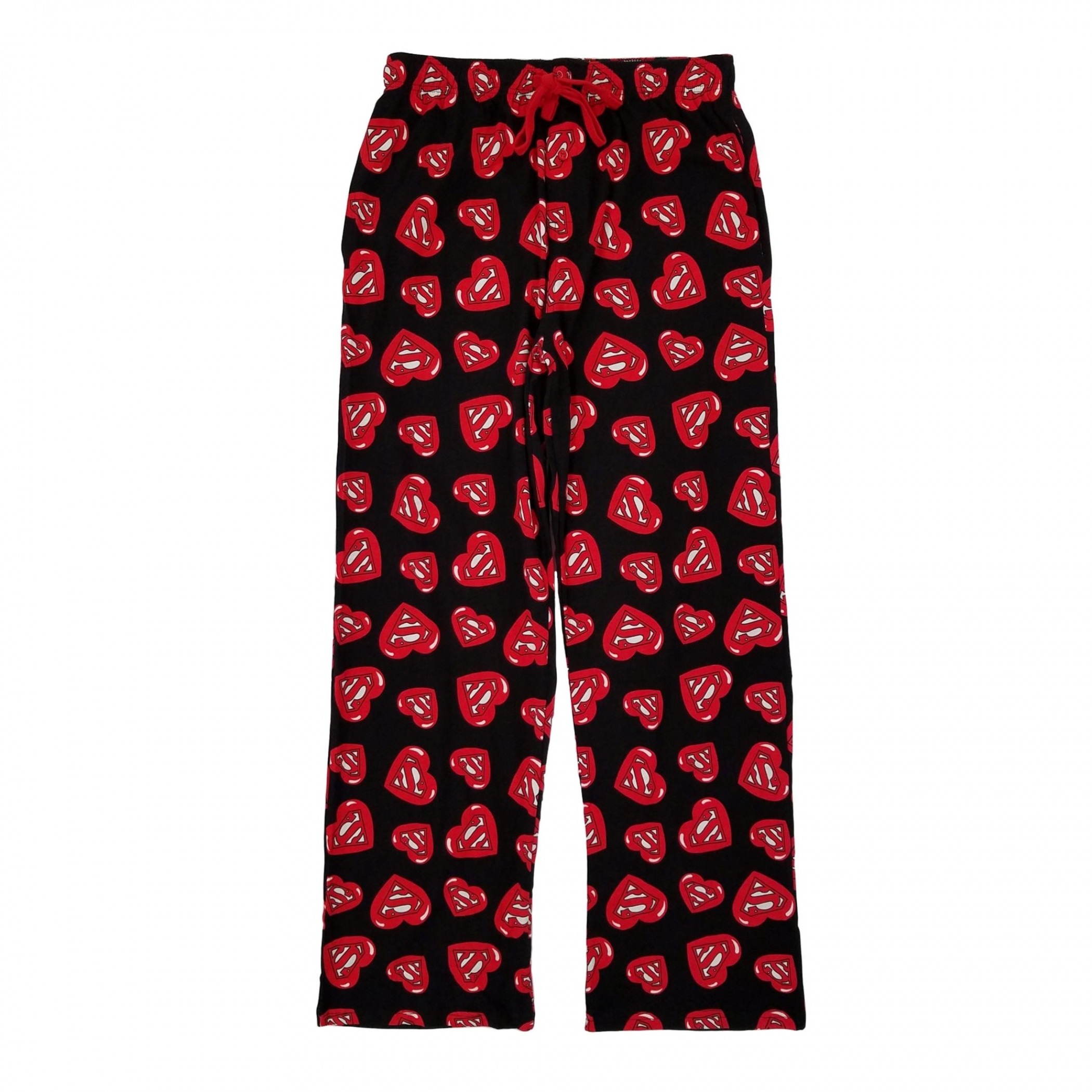 Superman Heart Symbols Love Unisex Pajama Sleep Pants