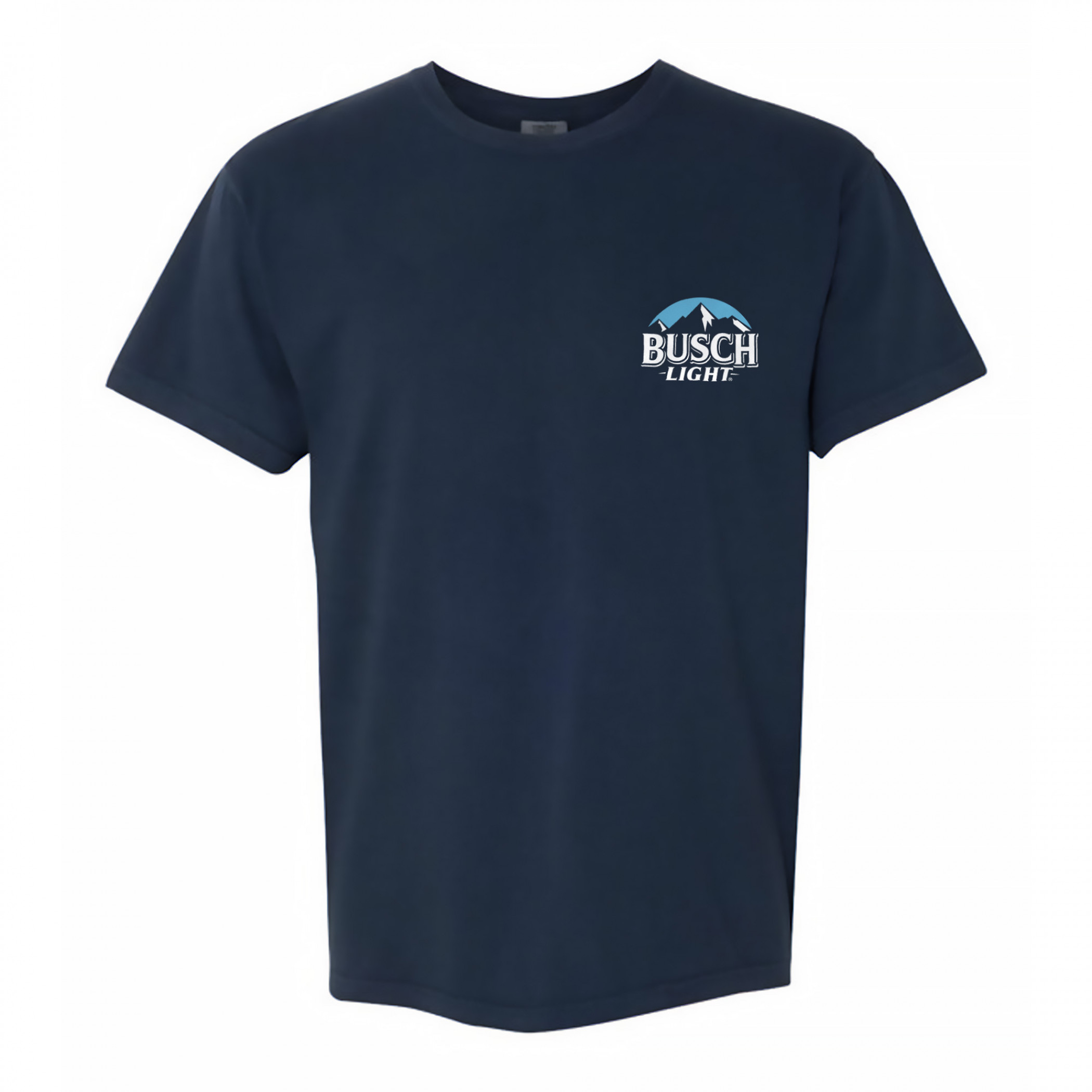 BUSCH Light Board Shorts - Official Logo & Mountain Range All Over Print Swim Trunks