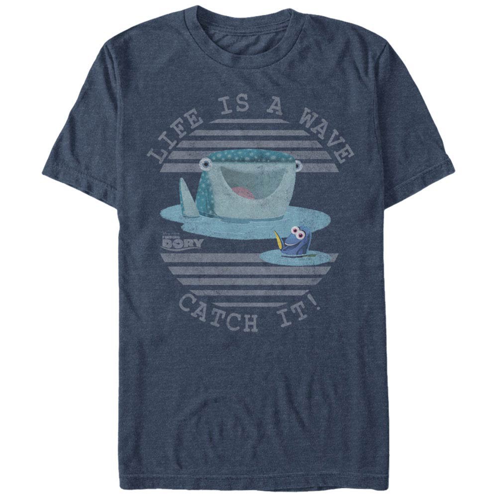 Disney Pixar Finding Dory Life Is A Wave Blue T-Shirt
